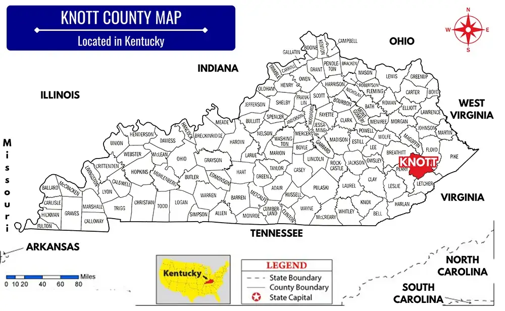 Knott County bankruptcy lawyer   Knott County Map