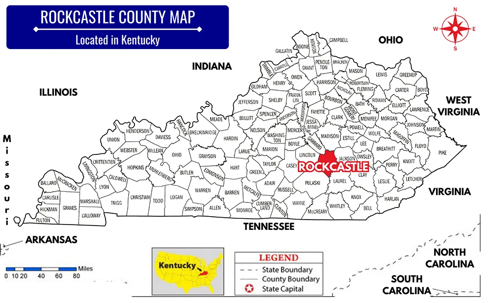 Rockcastle County bankruptcy lawyer   Rockcastle County Map